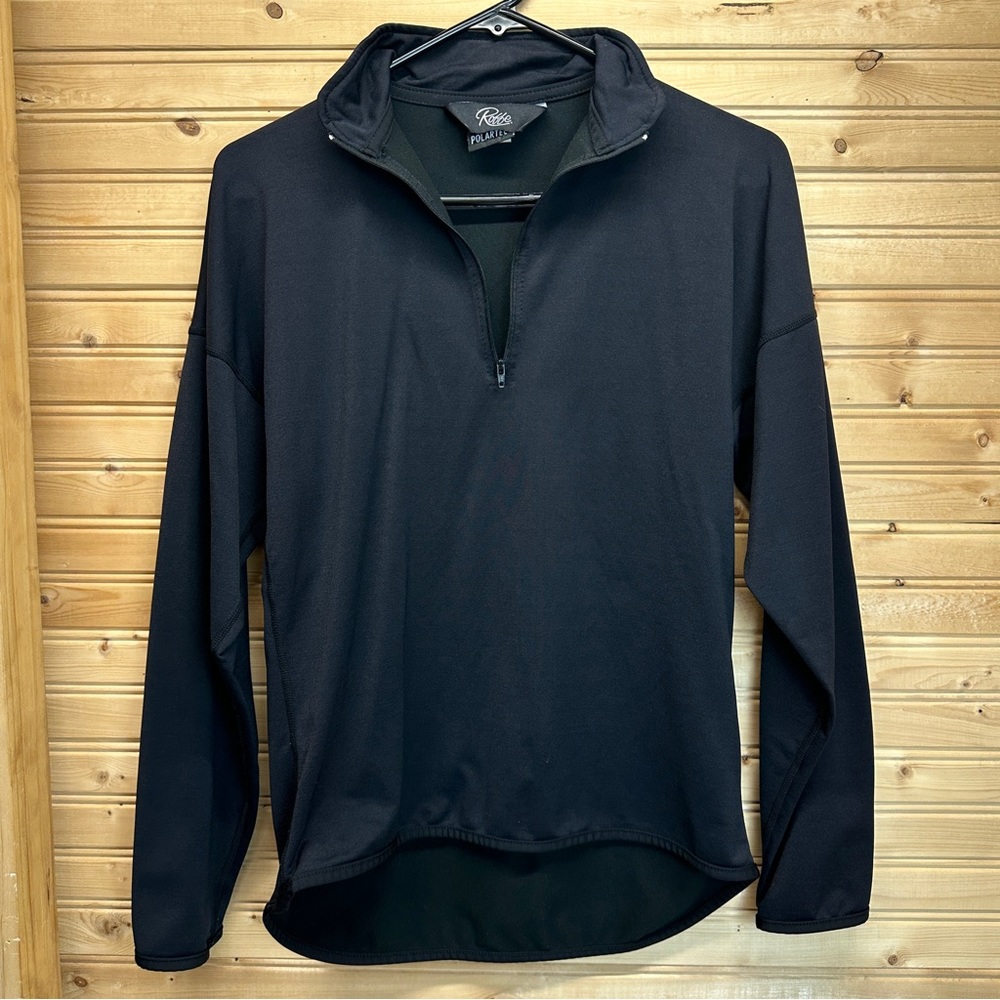 Long Sleeve Half Zip Base Layer Top Nylon Blend Size Small High Neck